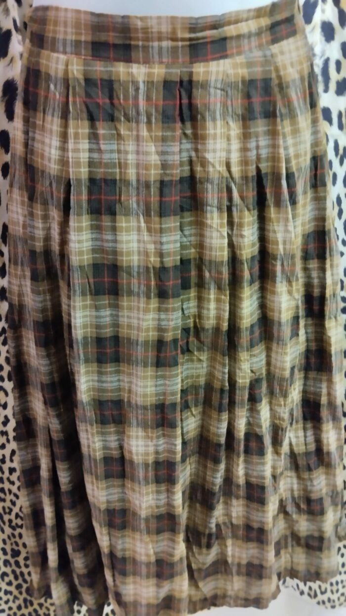 Jupe longue à carreaux avec doublure neuf Shein Dazy Taille L – Image 2