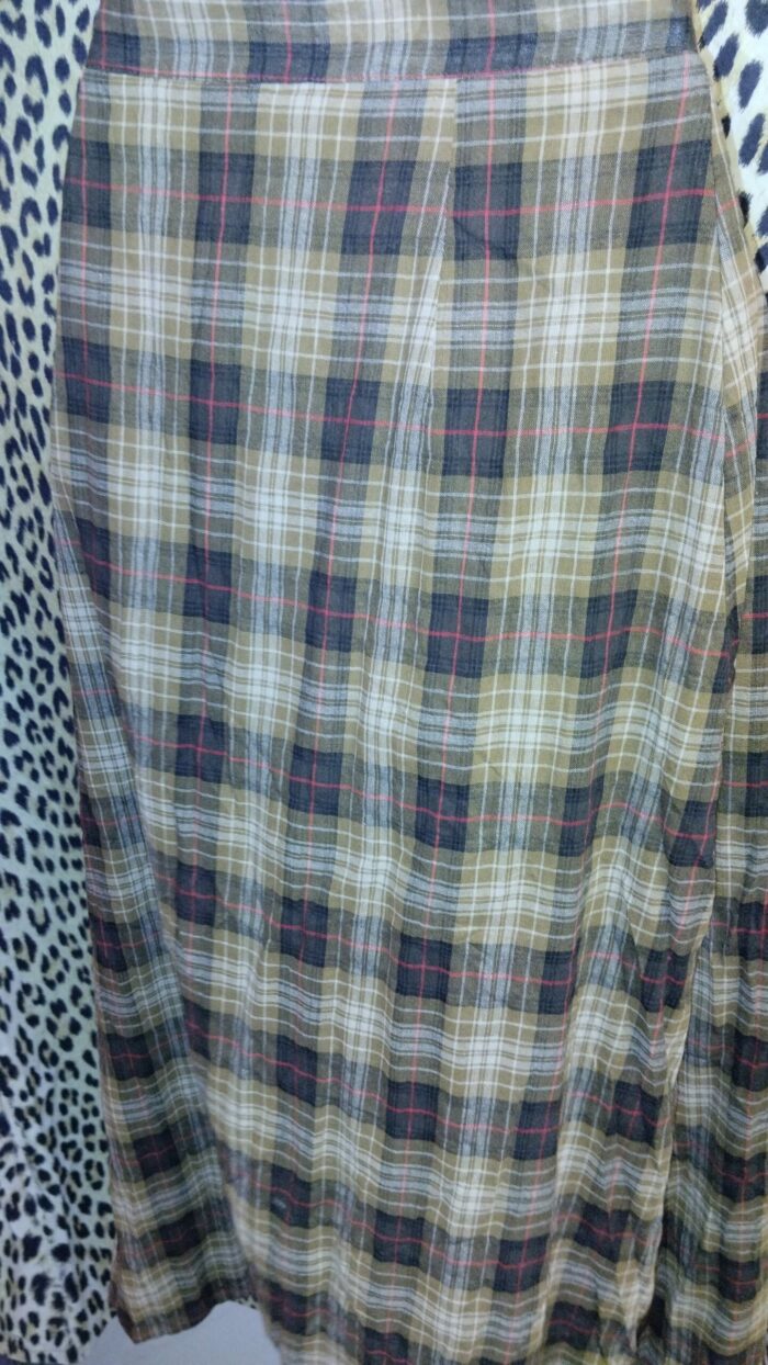 Jupe longue à carreaux avec doublure neuf Shein Dazy Taille L – Image 5