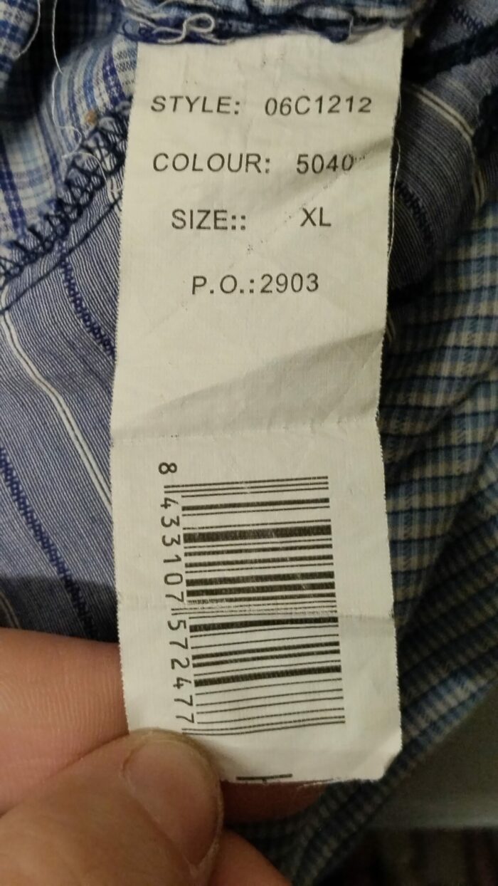 Chemise homme Desigual taille XL, gris, Friperie – Image 3
