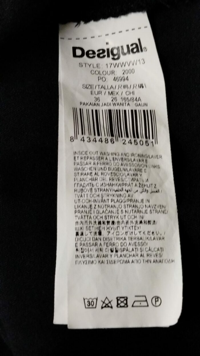 Robe femme Desigual taille 36, motifs fleurs et dentelle – Image 8