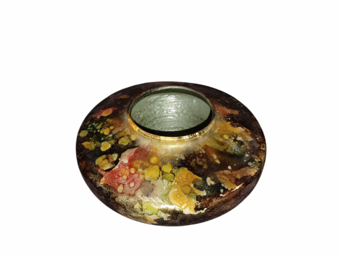 Vase Laque Line Vintage année 80 – Image 2