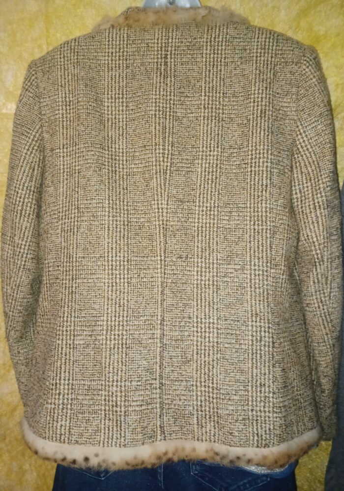 Blazer veste Gil Bret taille 46 en laine et fourrure – Image 6