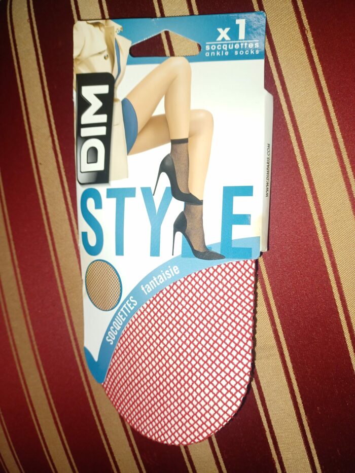Socquettes Fantaisie Dim style rouge chili taille 35/41 neuf