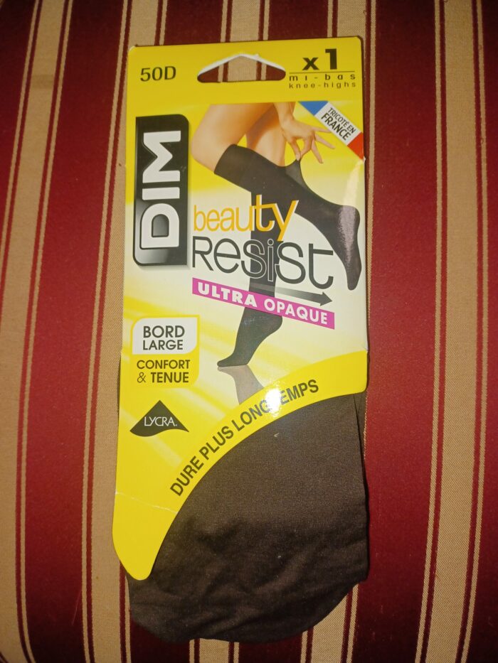 Mi-bas Dim Beauty Resist ultra opaque 50D taille 35/41 chocolat