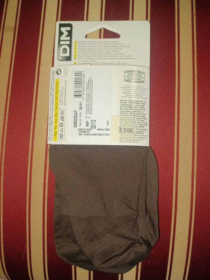 Mi-bas Dim Beauty Resist ultra opaque 50D taille 35/41 chocolat – Image 2