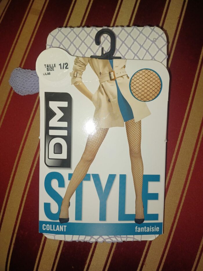 Collant fantaisie Dim style Lilas taille 1/2, neuf