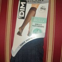 Mi-bas  Dim 18D expert & confort taille 39/42, noir, neuf