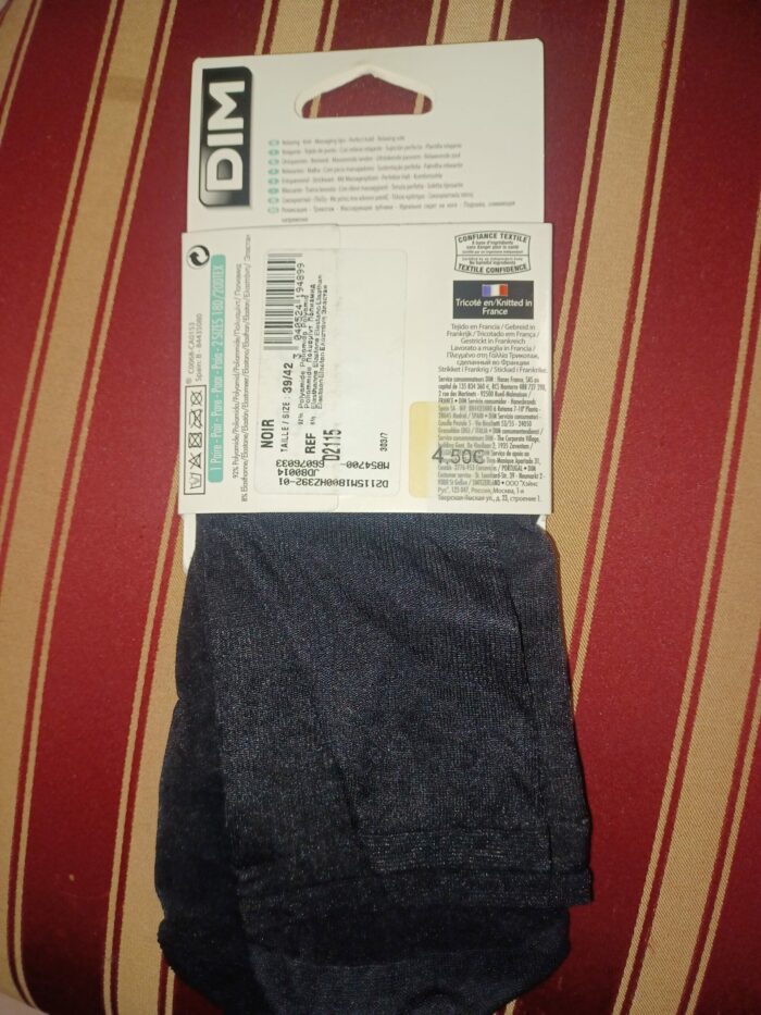 Mi-bas  Dim 18D expert & confort taille 39/42, noir, neuf – Image 2