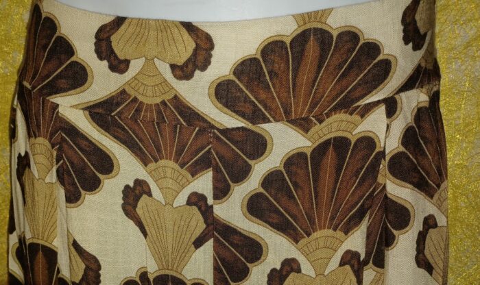 Pantalon fluide à motifs jambes larges Margueritta taille unique – Image 4