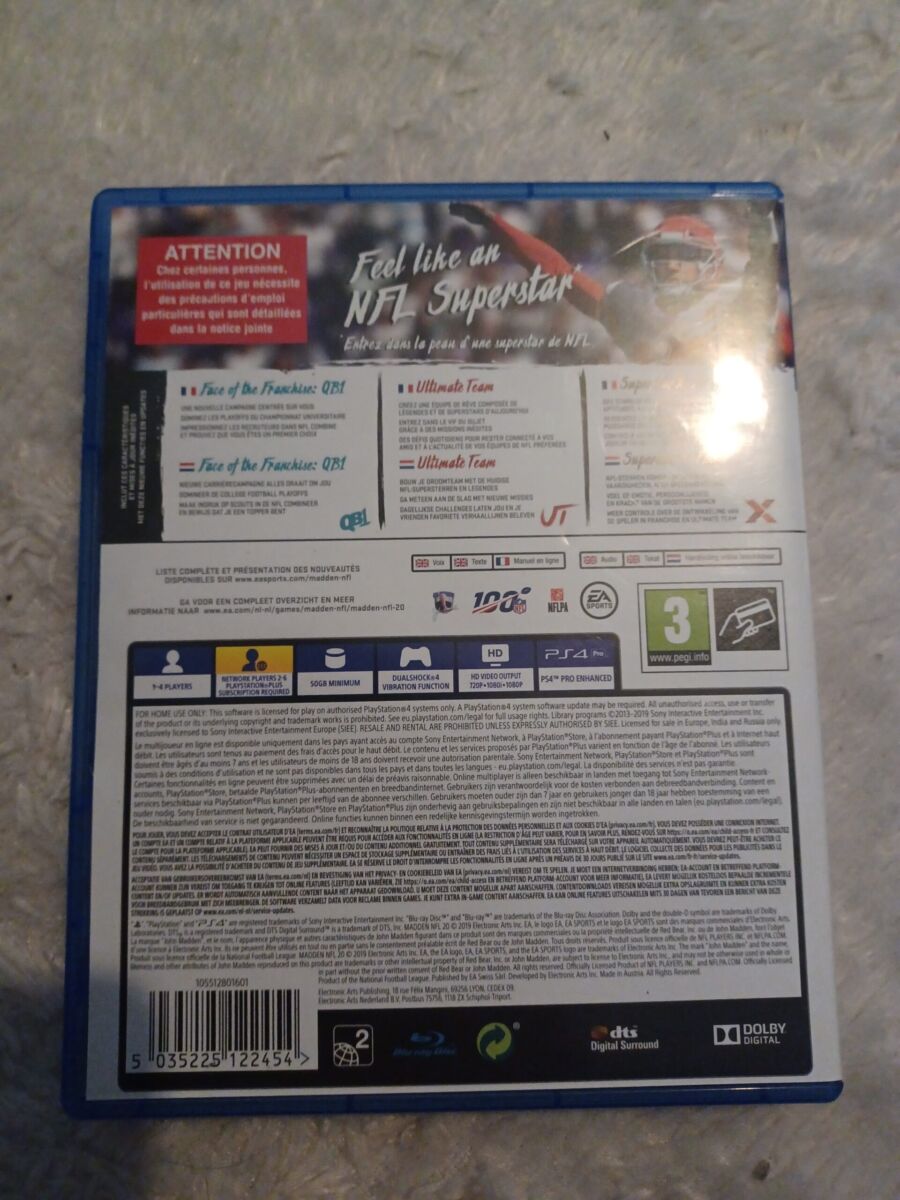 Madden NFL 20 - Sony PlayStation 4 d'occasion – Image 2