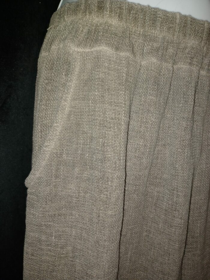 Pantalon à jambes larges femme taille unique Margueritta, marron – Image 3