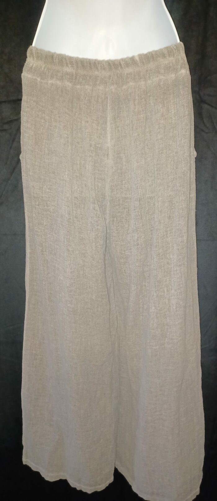 Pantalon à jambes larges femme taille unique Margueritta, marron – Image 6