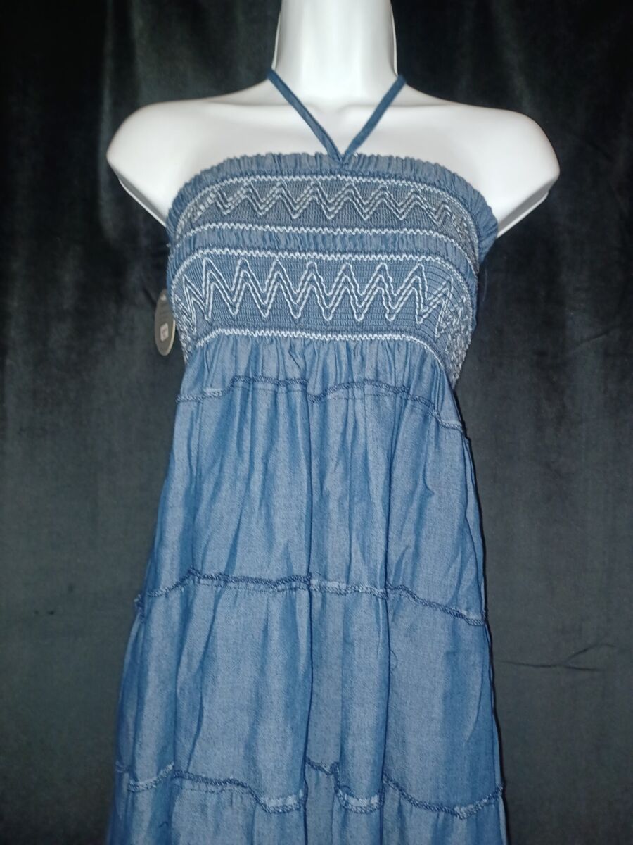 Robe femme taille M/L, Airisa Fashion style jean souple, neuf avec étiquette – Image 3