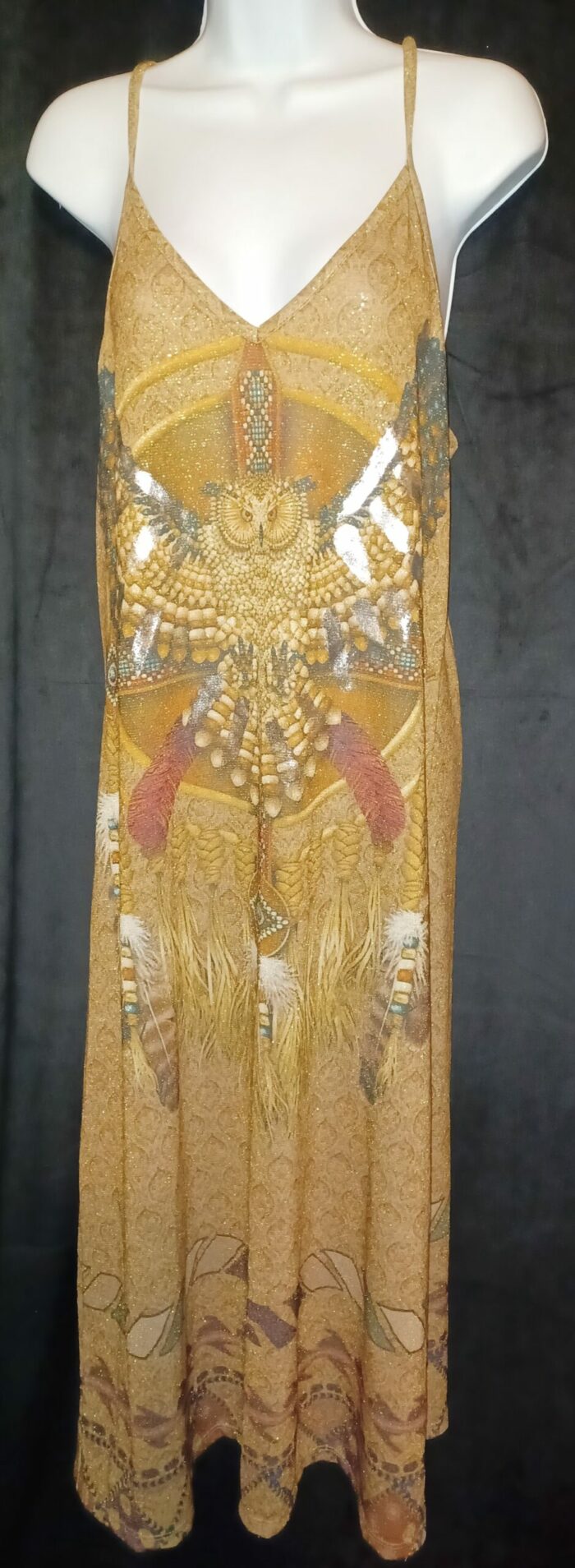 Robe longue femme à bretelles de la marque Valeria moda taille unique, neuf avec étiquette