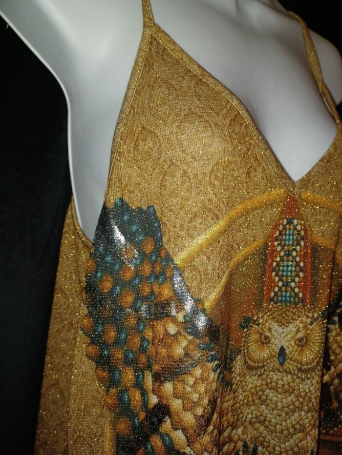 Robe longue femme à bretelles de la marque Valeria moda taille unique, neuf avec étiquette – Image 3
