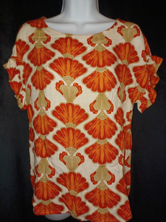 Tee-shirt femme à motifs taille unique neuf avec étiquette de la marque Margueritta