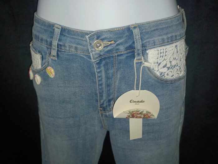 Pantacourt femme avec dentelle femme Onado Paris taille 36/ S, neuf – Image 5
