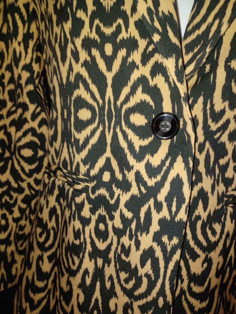 Blazer/ veste femme Miss Stephy taille M, beige et noir, neuf avec étiquette – Image 2