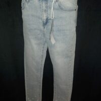 Jean brodé et strass femme denim fit super skinny, Monday premium taille 36/ S, neuf