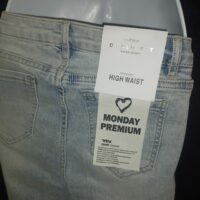 Jean brodé et strass femme denim fit super skinny, Monday premium taille 36/ S, neuf – Image 5