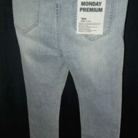 Jean brodé et strass femme denim fit super skinny, Monday premium taille 36/ S, neuf – Image 6