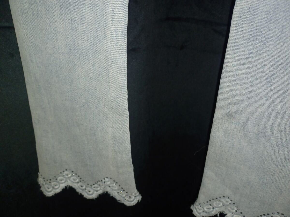 Jean brodé et strass femme denim fit super skinny, Monday premium taille 36/ S, neuf avec étiquette – Image 7