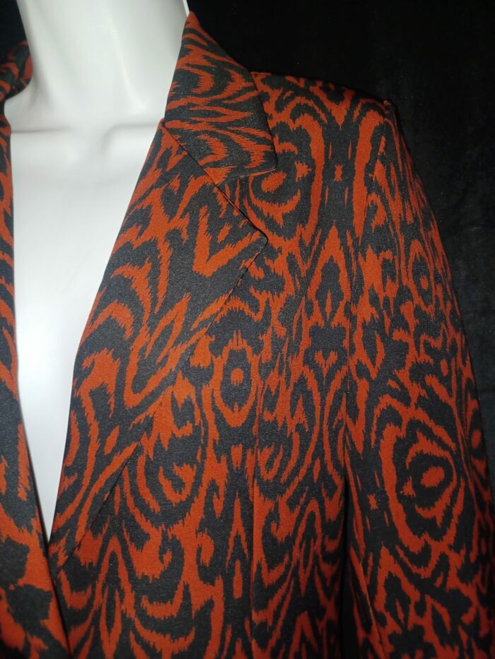Blazer/ veste femme Miss Stephy, made in Italy taille M, rouge et noir, neuf sans étiquette – Image 2