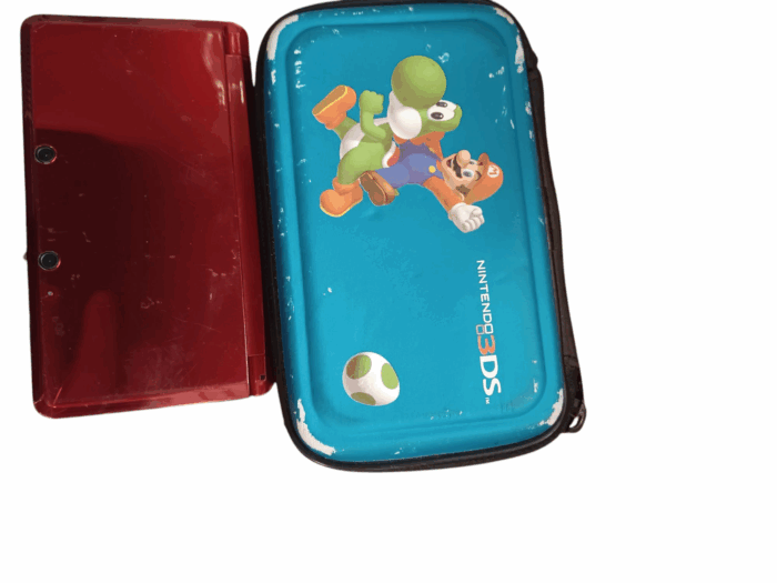 Console de jeux vidéo Nintendo 3DS - Rouge évasé 128 Go + chargeur + 3 jeux – Image 7