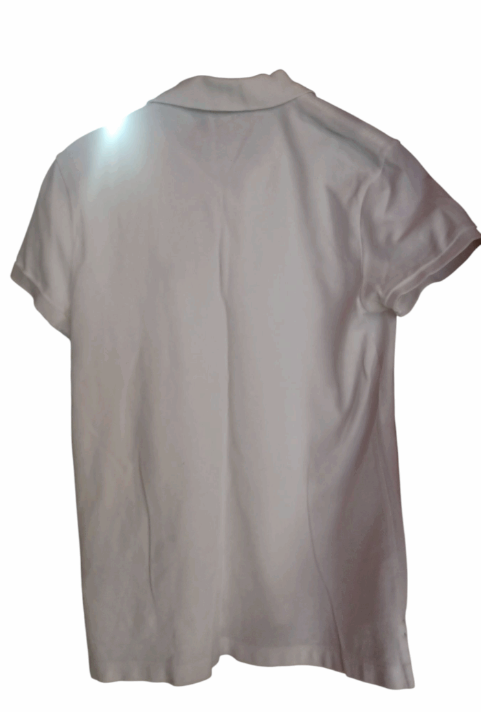 Polo Ralph Lauren, blanc taille M 100% coton,  friperie – Image 2