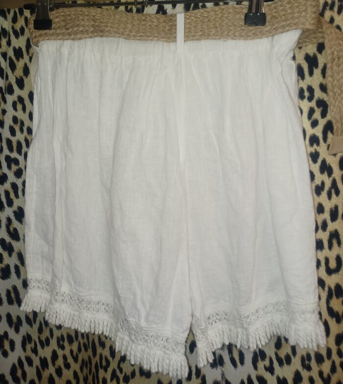 Short femme Ineo couture Made in Italy taille unique blanc – Image 2
