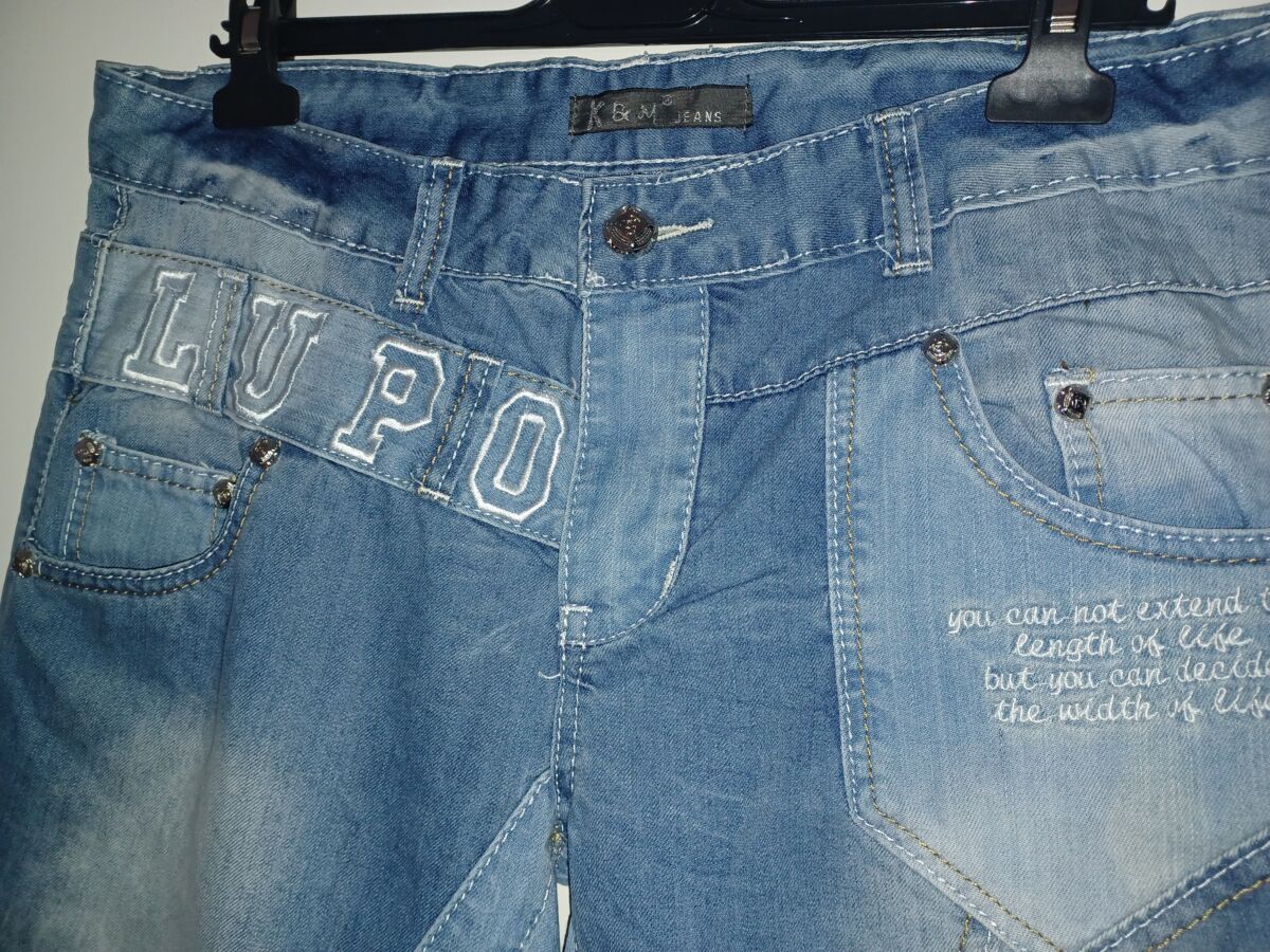Jean homme de la marque kosmo Lupo / kosmo jeans Taille US.34 = fr.46 , neuf‚ bleu – Image 2