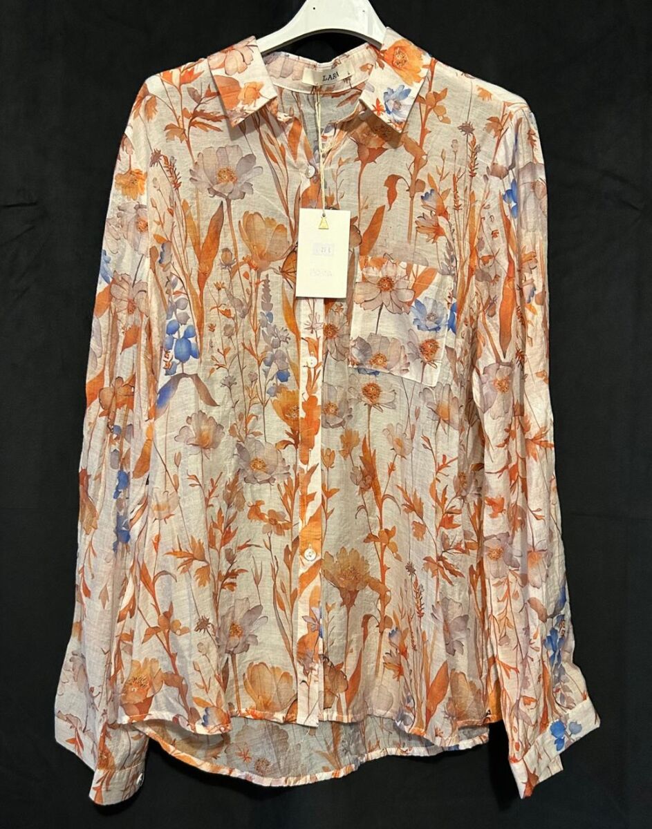 Chemise manches longues femme Lara, taille L neuf avec étiquette motif Floral