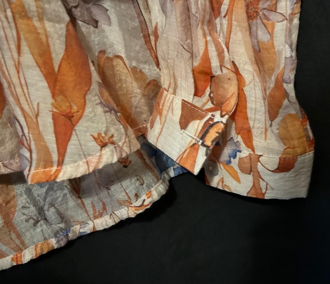 Chemise manches longues femme Lara, taille L neuf avec étiquette motif Floral – Image 4