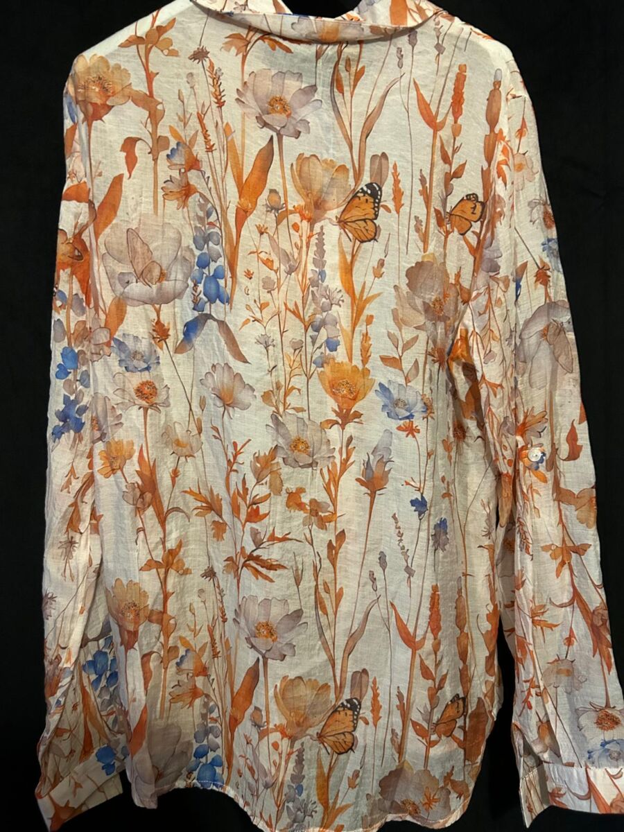 Chemise manches longues femme Lara, taille L neuf avec étiquette motif Floral – Image 5