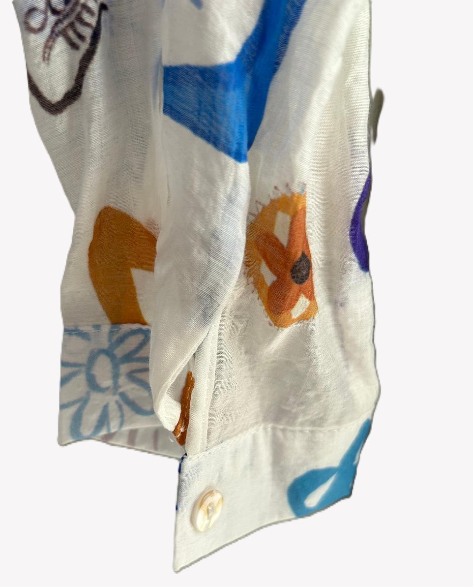 Chemise manches longues femme Lara, taille M neuf avec étiquette motifs ethnique – Image 2