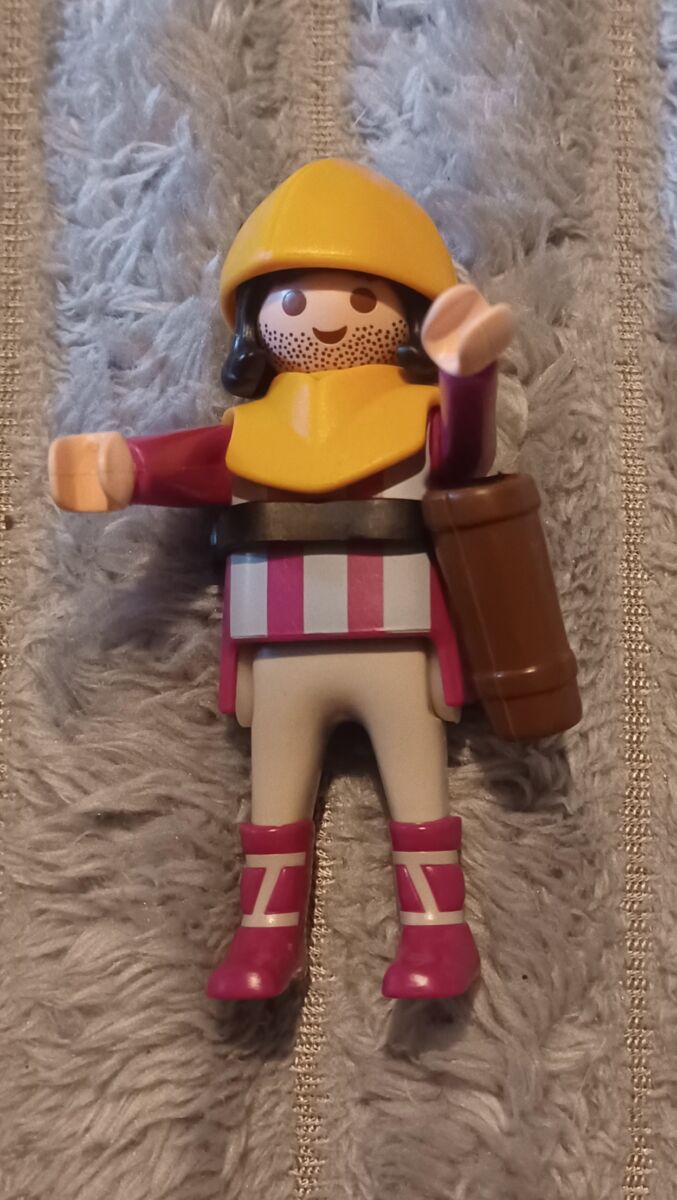Playmobil Geobra 2002 - Personnage violet Médiéval sans la boite, vintage