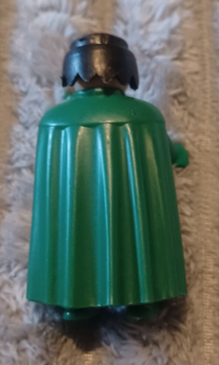 Playmobil Geobra 1974 - Personnage vert avec cape sans la boite, vintage – Image 2