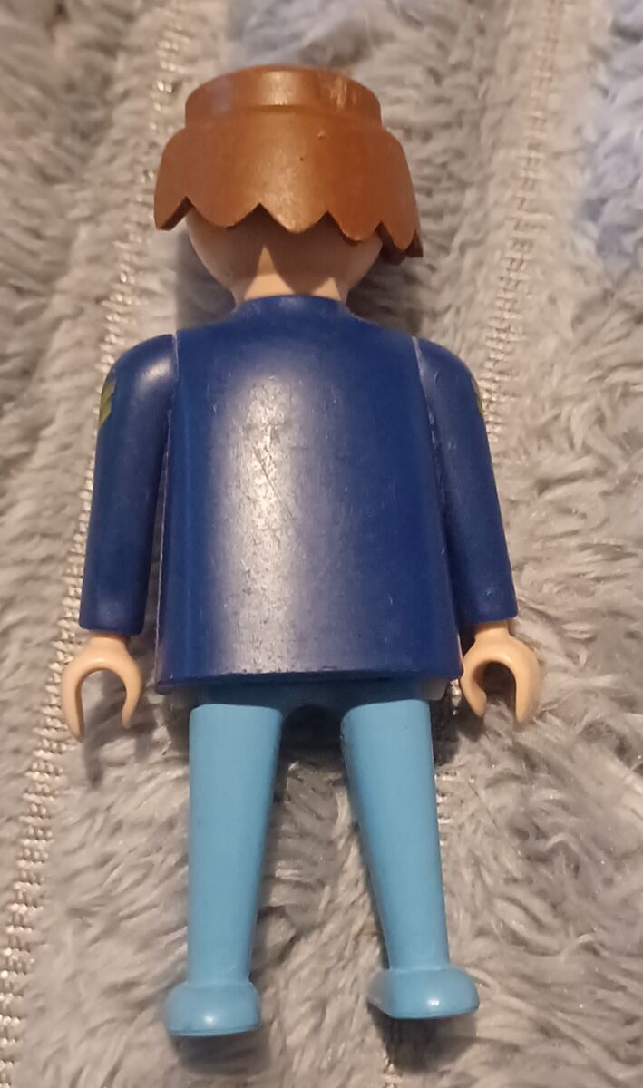 Playmobil Geobra 1974 - Personnage bleu Soldat sans la boite, vintage – Image 3